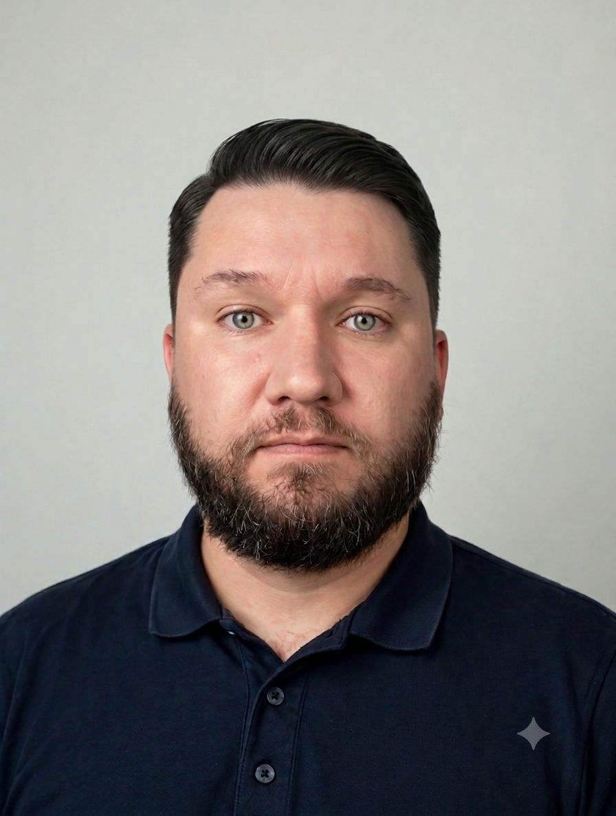 Lucas Campani, fundador da Campani Audio, em um estúdio claro